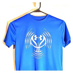 Youth Med Under Amour HeatGear Basketball Blue